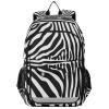 ALAZA Zebra Skin Print School Backpacks Travel Laptop Bag Kids Bookbag for Girls Boys Teens Women Men view 1