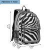 ALAZA Zebra Skin Print School Backpacks Travel Laptop Bag Kids Bookbag for Girls Boys Teens Women Men view 2