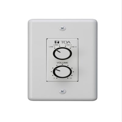 Generic TOA Electronics WP-700-AM Remote Control Panel; Switch/Volume Panel for MA-725F Matrix Amplifier and MM-700F Matrix Pre-Amplifier, White