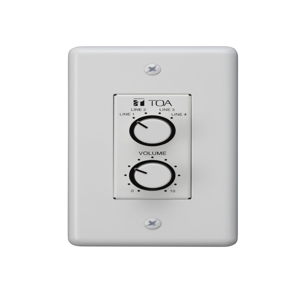 Generic TOA Electronics WP-700-AM Remote Control Panel; Switch/Volume Panel for MA-725F Matrix Amplifier and MM-700F Matrix Pre-Amplifier, White