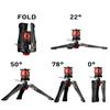 IFOOTAGE CB3 Base Tripod Pedal with Aluminum Phone Tripod Mount w Cold Shoe Mount,Yellow view 3