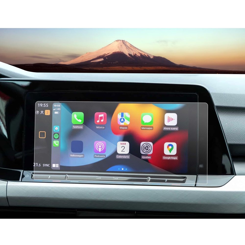 SXCY [2PCS Nano 2022-2024 VW Golf GTI/R Screen Protector 10 Inch for Volkswagen Golf 2024 Accessories 2024 Golf R Navigation Touch Screen Protector