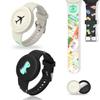 [2-Pack] Compatible for AirTag Kids Bracelet, Cute Kid Air Tag Wristband Waterproof Hidden Air Tag Holder Compatible with Apple Air Tag, Soft Silicone Air Tag Case for Kids (Dinosaurs & Planes) view 1