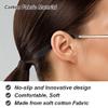 ANATTASOUL 5 Paris Anti-Slip Elastic Comfort Eyeglasses Temple Tips Sleeve, Fabric Glasses Ear Grip, Soft and Well-Fitting Glasses Ear Cushion, Knitting Eyeglass Ear Grips, Glasses Accessories view 3