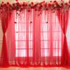 20x10 Red Tulle Backdrop Curtains for Parties, Sheer Backdrop Curtain Wedding Photo Background Drapes for Baby Shower Photography Birthday Party view 1