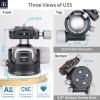 Low Profile Ball Head 55mm Tripod Ball Head,INNOREL U55 All Metal Heavy Duty 360 Panoramic Tripod Head with 3 Arca Swiss Quick Release Plates for Tripod, Monopod, DSLR, Camera Max Load 66lbs/30kg view 3