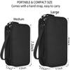 CAAORDKSO Electronics Organizer Travel Bag, Small Cable Organizer Case Waterproof Accessories Pouch, Travel Electronic Carrying Case for Cord, Charger, Phone, USB, Power Bank, Earphone (Black, Medium) view 2