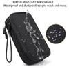CAAORDKSO Electronics Organizer Travel Bag, Small Cable Organizer Case Waterproof Accessories Pouch, Travel Electronic Carrying Case for Cord, Charger, Phone, USB, Power Bank, Earphone (Black, Medium) view 4