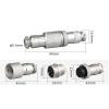 10Sets GX20 8 Pin Metal Male Female Panel Connector, 20mm Panel Mount Circular Metal Aviation Connector Adapter Plug Socket for Cable Power Connection (10Sets) view 2
