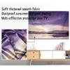 GSGC TV Cover TV Dust Cover Indoor 32-80 Inch Modern Simple Printed TV Screen Protector Curved Screen Hanging Desktop Universal Display Protector Cover for Televisions Computer-Purple-3||75 inch view 3