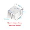 10pcs Aluminum Radiator 14 * 14 * 10mm Electronic chip Radiator Cooler with 9448A thermally Conductive Double-Sided Tape(Color:10x10x10mm) view 2
