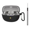 CLEVERISH Silicone case for The New Bose Ultra Open Earbuds 2024, Shockproof case for Bose Ultra Open Earbuds 2024 with Carabiner and Wrist Strap. (Black) view 1