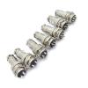 10Sets GX20 2 Pin Metal Male Female Panel Connector, 20mm Panel Mount Circular Metal Aviation Connector Adapter Plug Socket for Cable Power Connection (10Sets) view 4