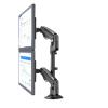AVXANKTG H180 22-inch-32-inch Dual Monitor Desk Stand arm Gas Spring Full-Motion LCD TV Installation 2-12 kg Double arm clamp Bracket(Color:with 200x100) view 1