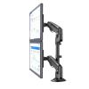 AVXANKTG H180 22-inch-32-inch Dual Monitor Desk Stand arm Gas Spring Full-Motion LCD TV Installation 2-12 kg Double arm clamp Bracket(Color:with 200x100) view 2