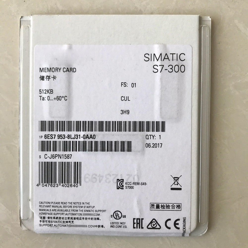 DirectNine Basics 6ES7953-8LJ31-0AA0 Memory Card S7, 512 KB 6ES7 953-8LJ31-0AA0
