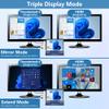 Surface Pro 9/10/11/X Docking Station with 4K HDMI, USB-C Thunderbolt 4 (8K@30Hz Video+40G Data+100W PD), 100M RJ45, 2 USB 3.0, SD/TF Card Slot, 3.5mm Audio, Triple Display for Surface Pro 9/10/11/X view 3