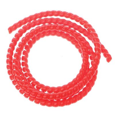 Spiral Wrap 2 Meter 8mm to 30mm Line Pipe Cover Protector Spiral Wrap Winding Cable Wire Organizer Protection Flame Retardant Tube Tubing Cover(Color:Red,Size:30mm Inside Diameter)