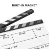 Andoer Acrylic Film Flap Film Flap Film Director Slate Cut Action Scene Clapper Board Film Slate Dry Wipe, type 1, White view 3