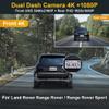 Fitcamx Front 4K+Rear 1080P Dash Cam Adapts for Land Rover Range Rover 2010-2017 (HD2-6015) & Range Rover Sport, OEM Style, Dual HD Video, WiFi & APP, Loop Recording, G-Sensor, Easy to Set, 128GB Card view 3