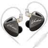 KZ Vader Triple Driver in-Ear Monitor Music Earphone,HiFi IEM with 4 Tuning Levels, 0.75mm Pins Wired Sport Earbud Headphones (High-Resolution Version, with Microphone) view 1