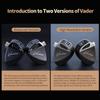KZ Vader Triple Driver in-Ear Monitor Music Earphone,HiFi IEM with 4 Tuning Levels, 0.75mm Pins Wired Sport Earbud Headphones (High-Resolution Version, with Microphone) view 2