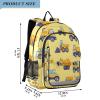 ALAZA Cartoon Construction Truck Excavator Yellow School Backpacks Travel Laptop Bag Kids Bookbag for Girls Boys Teens Women Men view 2