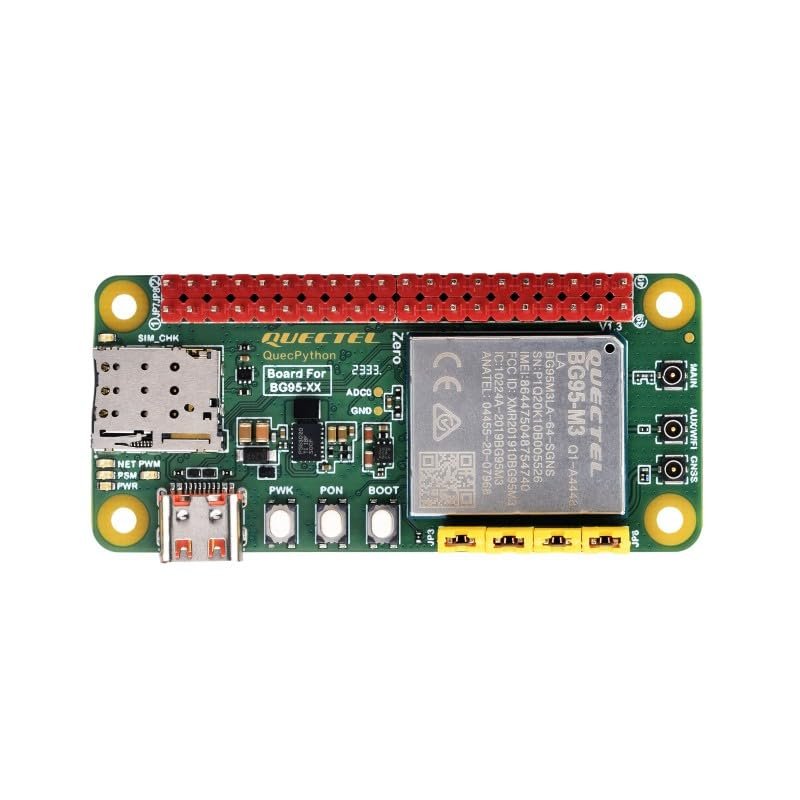 BG95 EVB Development Board Designed for QuecPython, Low Power Consumption, Supports LTE Cat M1 / LTE Cat NB2 / EGPRS Communication and GNSS Positioning (BG95-M3 Zero)
