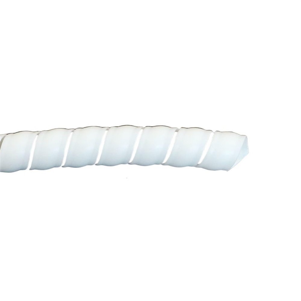 Spiral Wrap 2 Meter Cable Wrapping Bands 8mm 10mm 14mm 16mm Flame Retardant Sleeving Tube Spiral Protective Winding Pipe Wire Tubing Cover(Color:White Color,Size:12mm Inside Diameter)