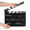 Andoer Acrylic Film Flap Film Flap Film Director Slate Cut Action Scene Clapper Board Film Slate Dry Wipe, type 3, Black view 1