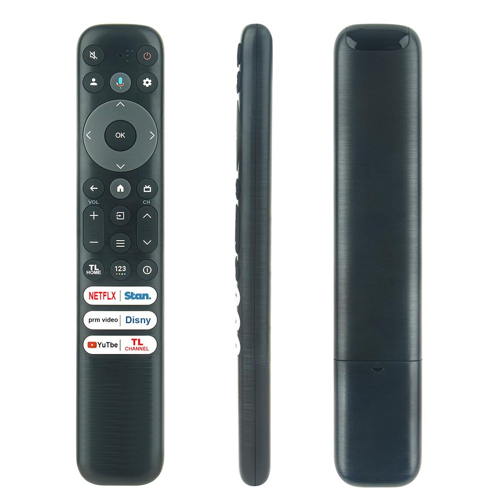 AULCMEET RC813 FAB1 Replaced Voice Remote Control fit for TCL Android TV Mini-LED QLED 4K UHD Smart TV with Netflix Stan Prime-Video Disney+ YouTube TCL-Channel Buttons 43S446 50S446 55S446 65S446