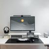 Raico Desk Cockpit Shelf Monitor Stand System Dual Screen Setup Wood Large Desk Accessory Organizer Unit (Matte White, Medium v2 | 36 Inches) view 2