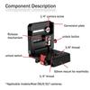 IFOOTAGE Cobra 3 Monopod C180F-P,Komodo K5S Camera Video Head Fluid Head,HV-01, QR Plate,Camera Bracket Horizontal and Vertical Plate view 2