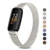Metal Band for Fitbit Inspire 3 Bands Women Men, Stainless Steel Adjustable Straps Replacement Bands for Fitbit Inspire 3 Fitness Tracker (Starlight) view 1