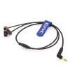Eonvic 3.5mm TRS to Dual Low-Profile TA3M Mini-XLR 3-pin Male Audio Cable for RODE Wireless GO II Canon EOS C70 Blackmagic Pocket Cinema Camera 6K Pro Camera view 1