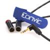 Eonvic 3.5mm TRS to Dual Low-Profile TA3M Mini-XLR 3-pin Male Audio Cable for RODE Wireless GO II Canon EOS C70 Blackmagic Pocket Cinema Camera 6K Pro Camera view 2