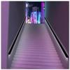 Sxlawesom LED Stair Handrail Aluminum Handrail Round Grab Bar Wall Mounted Safety Hand Rail Indoor Outdoor Stair(Size:39.3"/1m) view 3