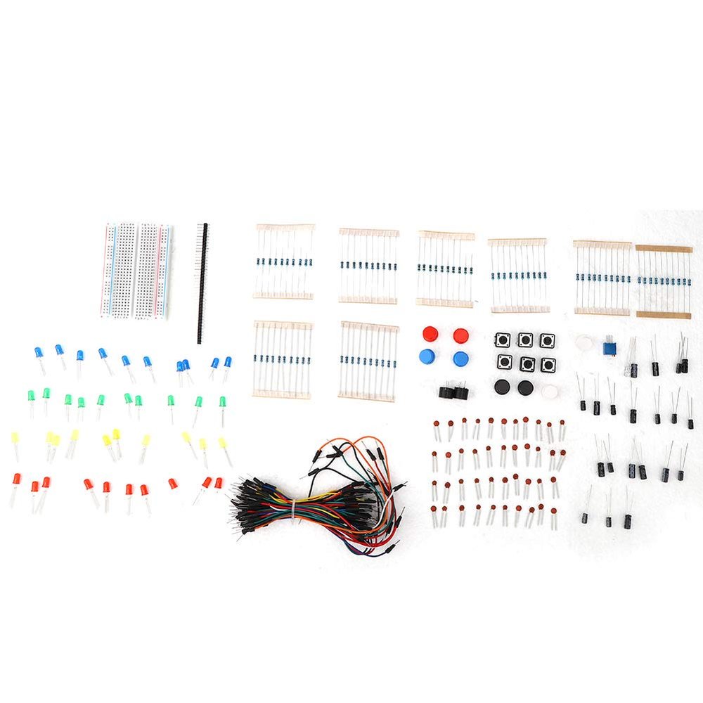 ANKROYU Circuit Resistor, Plastic Buzzer Capacitor Circuit Test Board, Electronic Circuit Resistor for Beginners