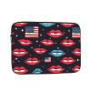 12 inch Laptop Sleeve Bag American flag lips Laptop Bag Shockproof Computer Carrying Cover Slim Briefcase Handbag view 1