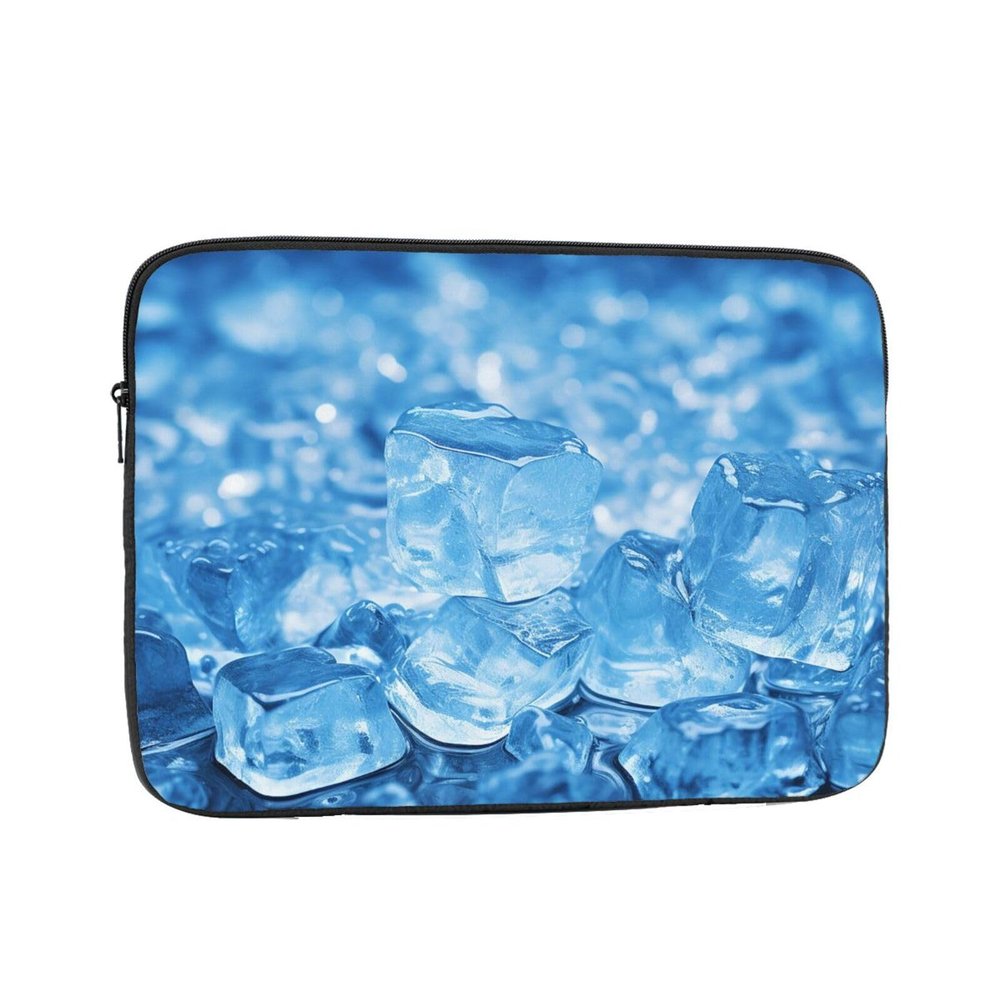 13 inch Laptop Sleeve Bag Blue ice cube background Laptop Bag Shockproof Computer Carrying Cover Slim Briefcase Handbag