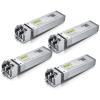 4 Pack of 10GBase-SR SFP+ Transceiver, Compatible with Ubiquiti UniFi UF-MM-10G and 1 Pack of 1M Fiber Patch Cable view 2