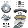 wolfcraft Quick Lock nut for Angle Grinder 2463000  45 mm M14 view 2