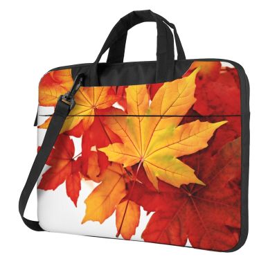 14 inch Laptop Tote Bag Men Women Autumn Leaves of Maple Shoulder Laptop Sleeve Briefcase Messenger Computer Bag