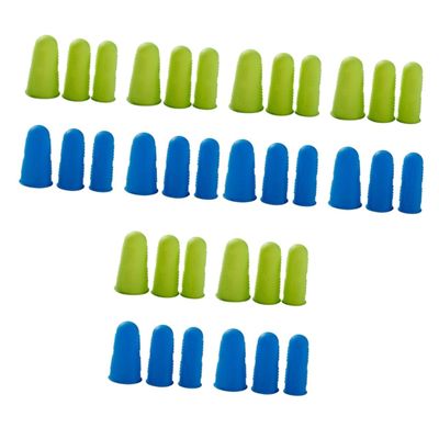 PartyKindom 36pcs Gaming Finger Sleeves Gel Finger Cots for Cutting Hand Protector Silicone Cover for