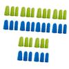 PartyKindom 36pcs Gaming Finger Sleeves Gel Finger Cots for Cutting Hand Protector Silicone Cover for view 1