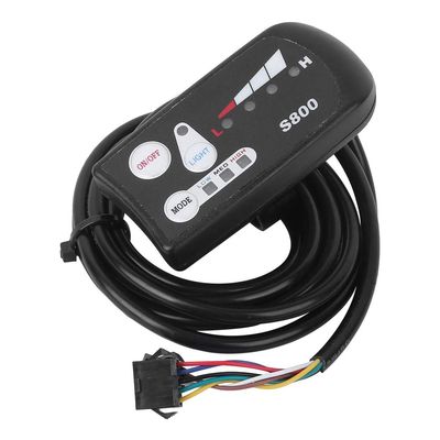 E Lithium Baery LED Fuel Meter S800 Display, Horizontal B/W Screen Horizontal Black and White Screen, E bike Retrofit Control Panel(48V)