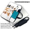 15.6 inch Laptop Tote Bag Men Women Cartoon dog Shoulder Laptop Sleeve Briefcase Messenger Computer Bag view 3