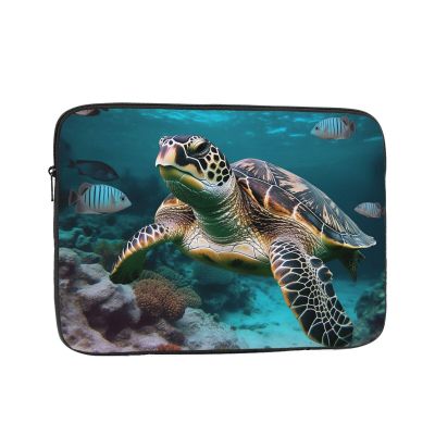 12 inch Laptop Sleeve Bag Ocean Animal Turtle Laptop Bag Shockproof Computer Carrying Cover Slim Briefcase Handbag