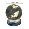 Crystal Ball Night Light 3D Whale Dolphin Sea Animals Figurine Inner Carved Crystal Ball Table Lamp USB LED Night Light Crystal Ball Ornaments Birthday Christmas Gift for Kids Girls Boys (DIA 6cm) view 2