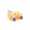EBC113 Y Splitter M12 Y Type Adapter A Code 4 Pin Male to Dual 5 Pin Female Adapter Waterproof Adapter view 2